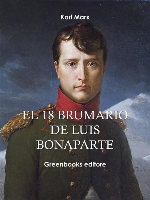 Title details for El 18 Brumario de Luis Bonaparte by Karl Marx - Wait list